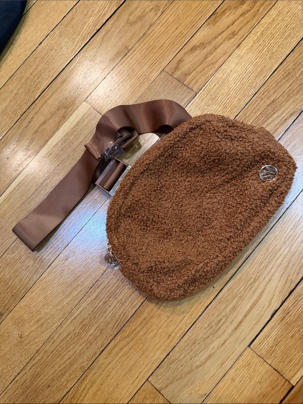 Steve Madden Brown Sherpa Crossbody Bag